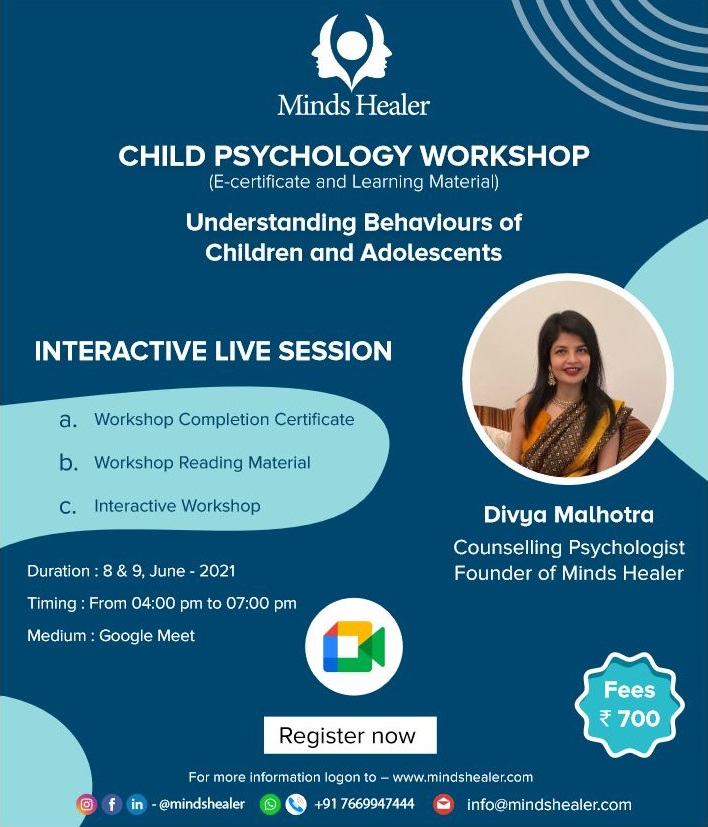 Child Psychology Workshop Online Register Now