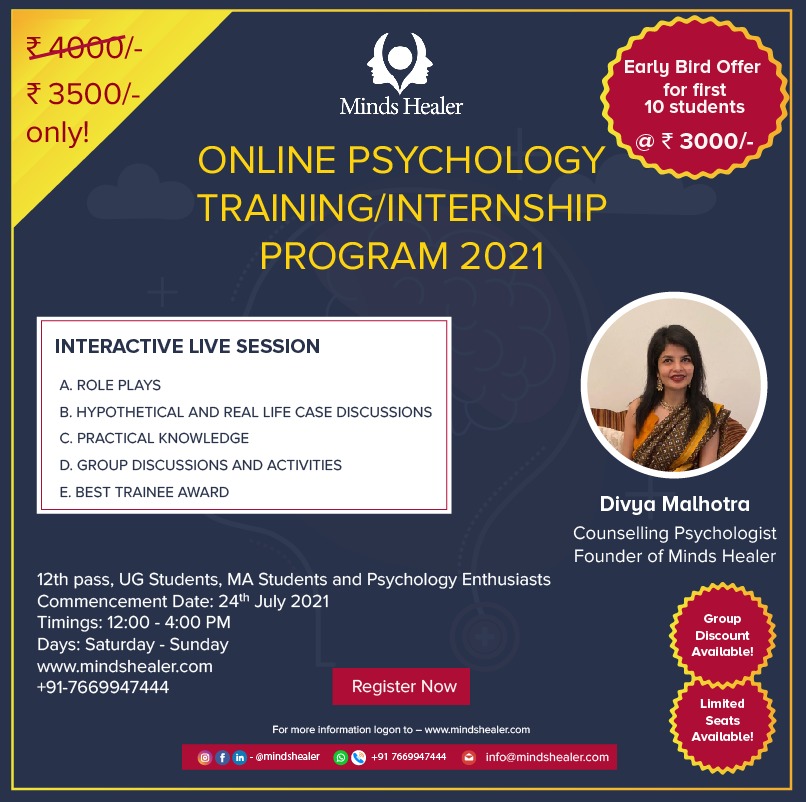 Psychology internship training program July 2021